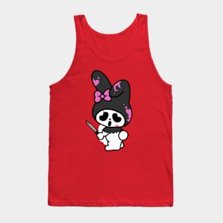 Funny Scary Mask Kitty Tank Top